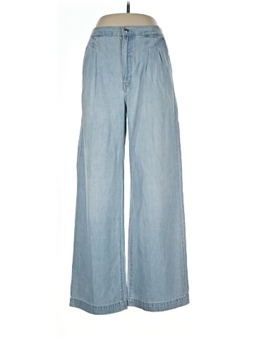Madewell The Harlow Wide-Leg Denim Trouser in Noll Wash: Airy Denim Edition (view 1)