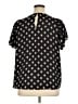 Ann Taylor LOFT 100% Polyester Black Short Sleeve Blouse Size XL - photo 2