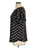 Ann Taylor LOFT 100% Polyester Black Short Sleeve Blouse Size XL - photo 5