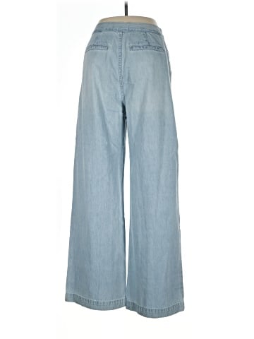 Madewell The Harlow Wide-Leg Denim Trouser in Noll Wash: Airy Denim Edition (view 2)
