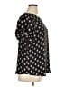 Ann Taylor LOFT 100% Polyester Black Short Sleeve Blouse Size XL - photo 4