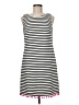Heyton Stripes White Casual Dress Size 8 - photo 1
