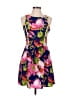 Parker 100% Silk Tropical Blue Cocktail Dress Size M - photo 1