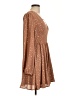 BCBGeneration 100% Polyester Stars Brown Casual Dress Size 10 - photo 4
