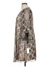 Calvin Klein 100% Polyester Paisley Gray Casual Dress Size 14 - photo 5
