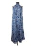 Ann Taylor 100% Polyester Paisley Blue Casual Dress Size XS - photo 1