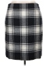 Talbots Plaid Gray Wool Skirt Size 14 - photo 2