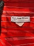 Evan Picone Stripes Orange Red Long Sleeve Blouse Size 8 - photo 7