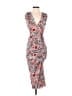 Veronica Beard Print Gray Red Cocktail Dress Size 00 - photo 1