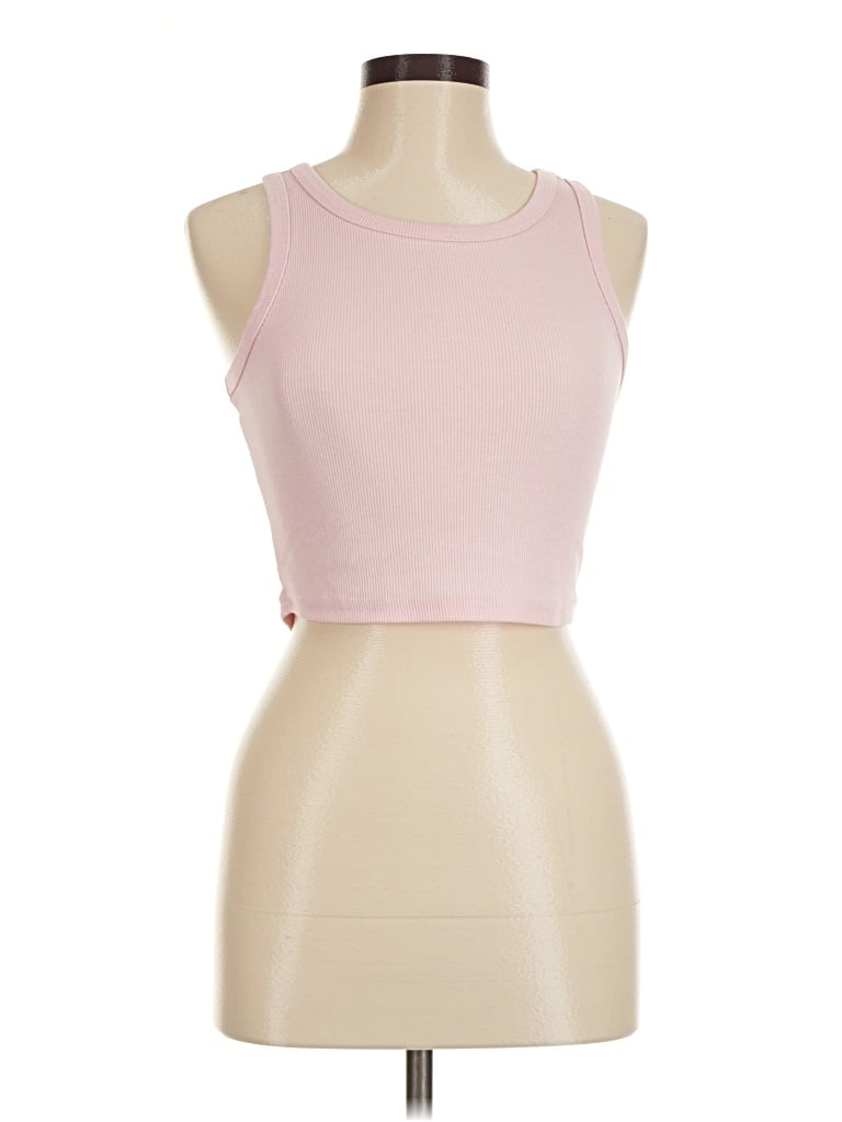 Pre-owned Unbranded Tank Top Pink Halter Neckline Tops