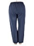Pro Edge Solid Blue Casual Pants Size XXL - photo 2