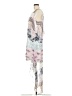 BCBGMAXAZRIA 100% Polyester Print White Casual Dress Size M - photo 5