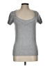 RACHEL Rachel Roy Gray Short Sleeve Top Size L - photo 1