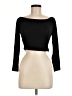Huhot 100% Modal Black 3/4 Sleeve Top Size M - photo 1