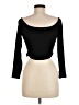 Huhot 100% Modal Black 3/4 Sleeve Top Size M - photo 2