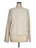 T Tahari 100% Polyester Chevron-herringbone Ivory Pullover Sweater Size XL - photo 1