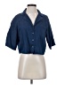 MNG Blue 3/4 Sleeve Button-Down Shirt Size 4 - photo 1