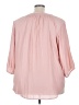 Torrid 100% Polyester Pink 3/4 Sleeve Blouse Size 3X Plus (3) - photo 2
