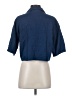 MNG Blue 3/4 Sleeve Button-Down Shirt Size 4 - photo 2