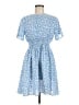 Shein 100% Polyester Print Blue Casual Dress Size 8 - 10 - photo 1