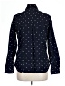 Eddie Bauer 100% Cotton Polka Dots Black Blue Long Sleeve Button-Down Shirt Size L - photo 2
