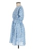 Shein 100% Polyester Print Blue Casual Dress Size 8 - 10 - photo 5