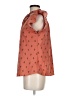 Mine 100% Polyester Orange Short Sleeve Blouse Size M - photo 5