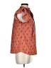 Mine 100% Polyester Orange Short Sleeve Blouse Size M - photo 4