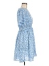 Shein 100% Polyester Print Blue Casual Dress Size 8 - 10 - photo 4