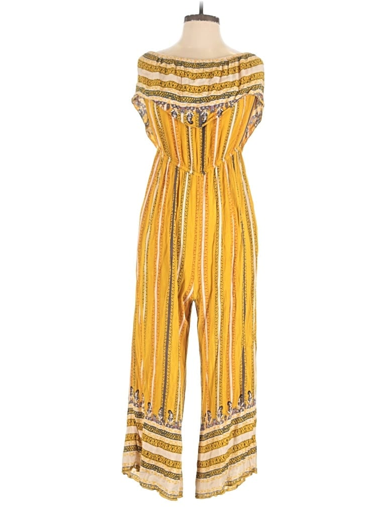 Pre-owned Free People Jumpsuit In Yellow