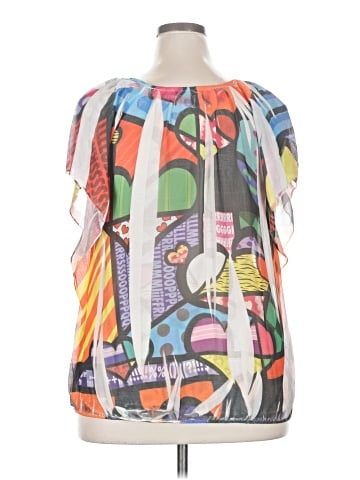 Espresso Short Sleeve Blouse (view 2)