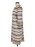 Sara Campbell Stripes Tan Casual Dress Size M - photo 5