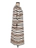Sara Campbell Stripes Tan Casual Dress Size M - photo 4