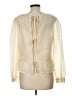 Ann Taylor LOFT 100% Polyester Ivory Long Sleeve Blouse Size L - photo 2