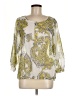 Ann Taylor Yellow 3/4 Sleeve Blouse Size M - photo 1