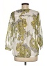 Ann Taylor Yellow 3/4 Sleeve Blouse Size M - photo 2