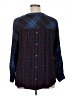 Jessica Simpson Plaid Blue 3/4 Sleeve Blouse Size 1X - photo 2