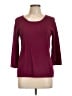 Spense Burgundy 3/4 Sleeve Top Size L - photo 1