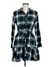 Gap Plaid Green Casual Dress Size M - photo 1