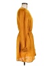 MICHAEL Michael Kors Solid Gold Casual Dress Size M - photo 4