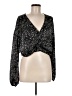 ASTR The Label 100% Polyester Black Long Sleeve Blouse Size M - photo 1