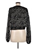 ASTR The Label 100% Polyester Black Long Sleeve Blouse Size M - photo 2