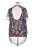 Torrid 100% Polyester Floral Blue Short Sleeve Blouse Size 2X Plus (2) - photo 2