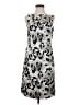 Ann Taylor Animal Print Gray Casual Dress Size 4 - photo 1
