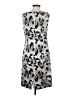 Ann Taylor Animal Print Gray Casual Dress Size 4 - photo 2