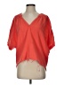YFB 100% Cotton Orange Short Sleeve Blouse Size XS - photo 1