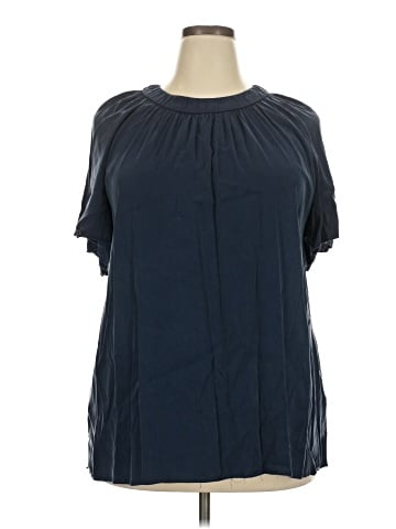 Universal Standard Short Sleeve Blouse (view 1)