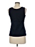 Lands' End 100% Cotton Blue Sleeveless Top Size M - photo 2