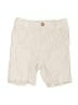 Periwinkle Stripes Ivory Khaki Shorts Size 4T - photo 1