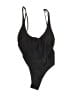 Unbranded Solid Black One Piece Swimsuit Size S - photo 1